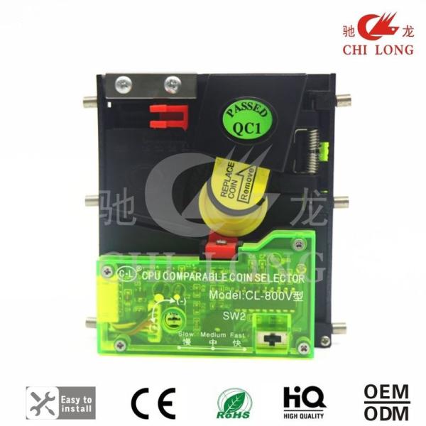 Quality Vertical Inserting Cpu Coin Selector Plastic Panel With Self Testing Alarm wholesale