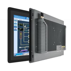 Cheap 12 Inch Industrial Touch Screen Panel PC With Aluminum Alloy frame Network I/O RJ45 for sale