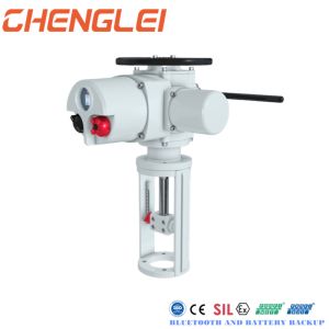 Multi-Flange Quarter Turn Electric Valve Actuator with Standard Stroke 80mm for