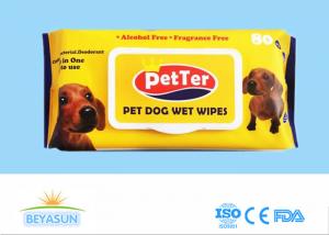 China Antibacterial Pet Disposable Wet Wipes For Dogs / Cat Animals , Eco Friendly on sale