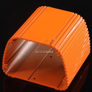China 2200pa Large Aluminum Extrusions , Aluminum Alloy Profile Orange Anodized on sale