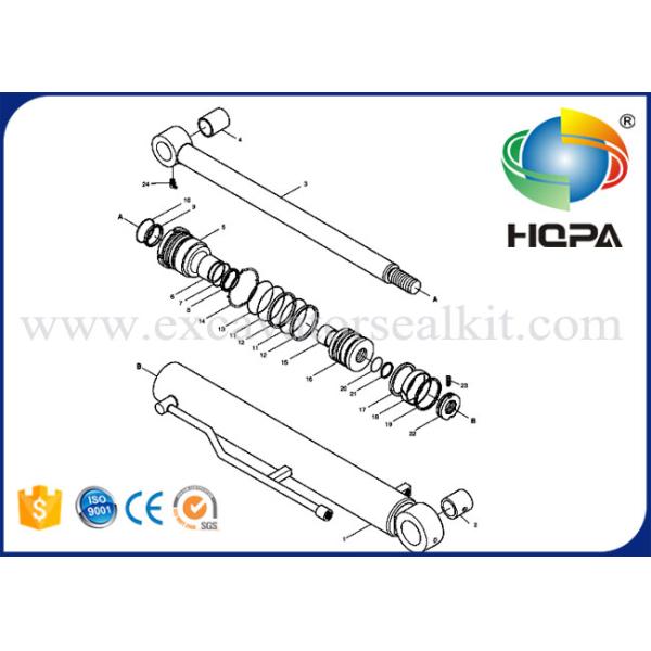 401107-00189 Excavator Seal Kit 440-00214BKT Doosan Cylinder Seal Kit For DH 60-7