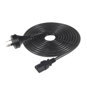 SAA Certified AU 2-Pin to C13 Power Cord 250V 10A H05VV-F