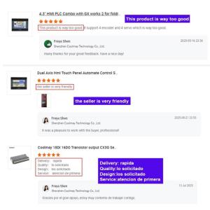 Coolmay 4.3 Inch HMI PLC All In One RS232 RS485 support Modbus RTU protocal