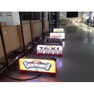 Customized 960 * 360mm, 160 * 60 Monochrome Panel Taxi LED Display For Taxi Roof