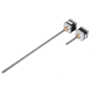 Miniature Small Linear Stepper Motor With Screw Shaft Nema17 Tr8 400mm