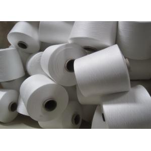 100% Polyester Ring Spun Thread , Raw White Yarn For Jacket