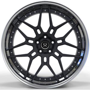 Custom 6061-T6 Aluminum Alloy Rims Deep Polished Lipe For Benz C43 C63 20 21