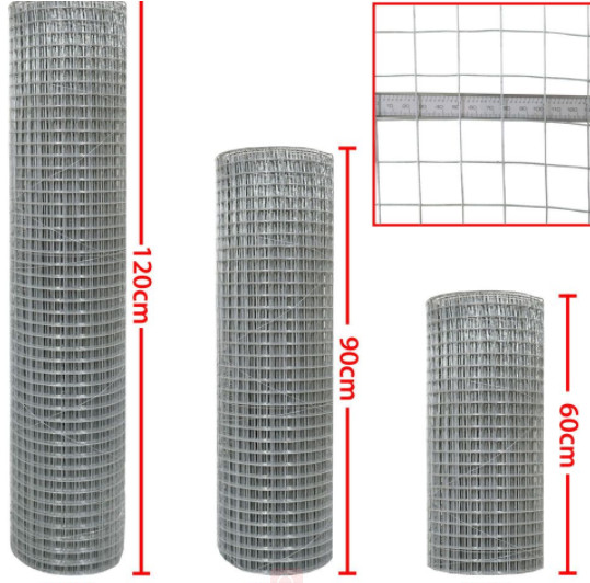 Quality 0.75mm Electric Galvanized Welded Wire Mesh 1.5m X 50m X 1”1.5m X 50m X 1/2” wholesale