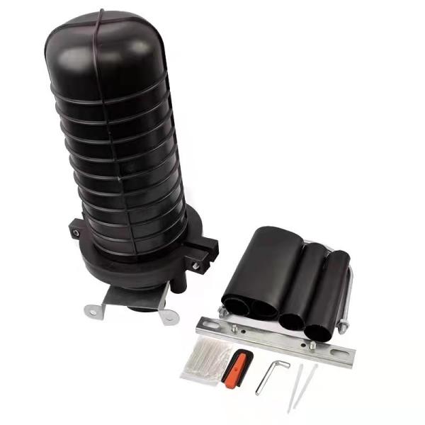 Vertical 1 In 4 Out Optical Splice Dome Closure Mechanical Sealing Cable Splice