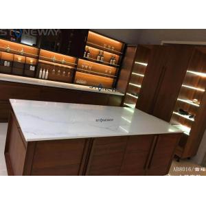 Artificial Quartz Stone Kitchen Top UV Cutting Strong Resistance To Scratch
