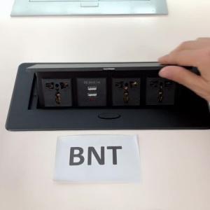 recessed power socket Type pop up table electrical power socket with USB charge