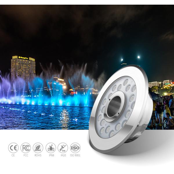 600LM 18W DMX512 Rgb Led Fountain Lamp DC24V Waterproof