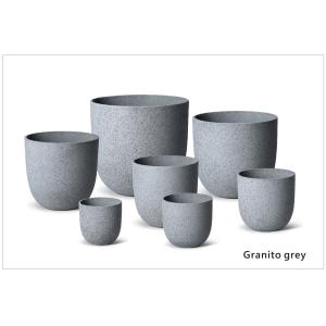Smooth Surface Modern Style Powder Coated Fiber Clay Planter Easily Assembled