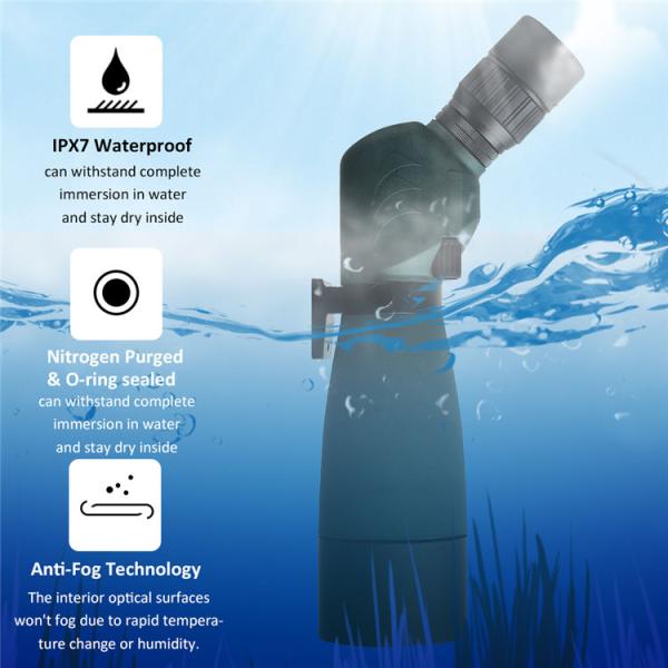 20-60X60 Long Distance Spotting Telescope ED Glasses Fully Multi Coated