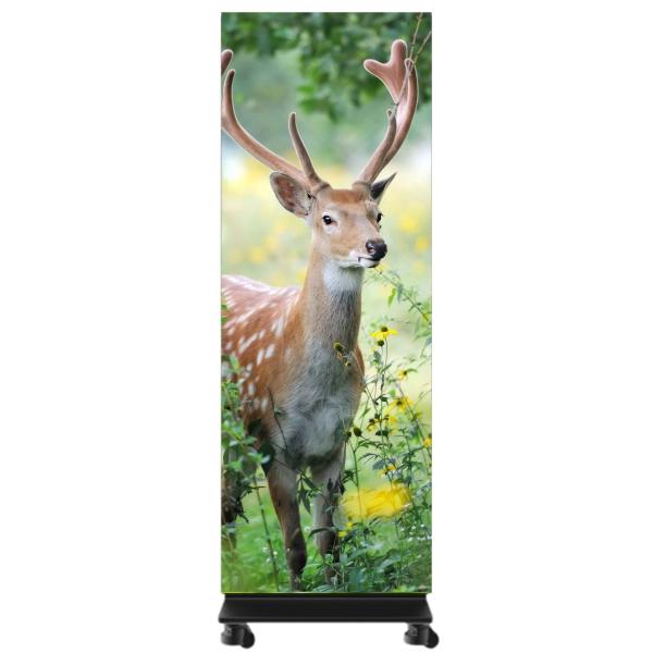 P1.56 LED Poster Display Die-casting Aluminum Front Service 1x6 For Exhibitions