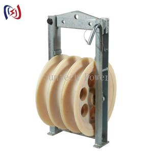 400x80mm High Strength Conductor Cable Stringing Pulley Blocks