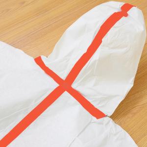 OEM EN14126 White TYPE 4 Non Woven Isolated Disposable Coverall Waterproof With