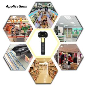Bi Directional Laser 1D Barcode Scanner Handheld For Warehouse Library