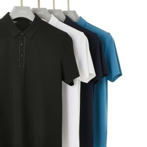 China Uv-protection Seamless Sublimated Cotton Solid Color Uniform Golf Polo Shirt For Men on sale