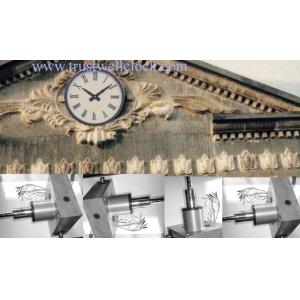 clocks tower with stepper motor mechanism, tower building clock and movement