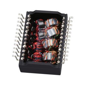 749052051 10G Base -T 24 Pin Single Port 1A SMD PoE+ Lan Transformer Modules