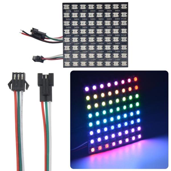 Quality 8x8 64pixels  SK6812 5V Flexible Led Matrix Panel wholesale