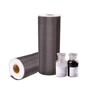 Black 300gsm Unidirectional Full Carbon Fiber Fabric For Construction