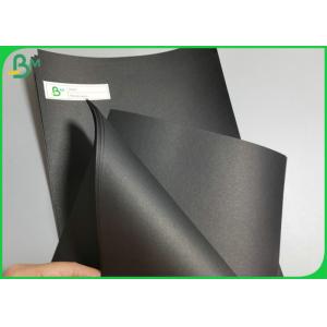 Recyclable Coated 250gsm 500gsm Black Kraft Paper Roll for Wrapping box