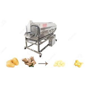 200-3000kg/T Customizable Commercial Potato Ginger Cleaning And Peeling Machine