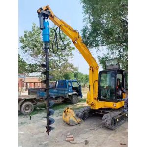 Customized screw pile driver excavators and deep hole drilling rigs for pile