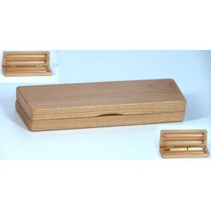 B0202M Maple double pen wood box