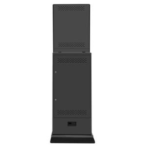 AAA Li Polymer 48 Slots Rental Kiosk Station Big LCD Advertise Screen MSDS