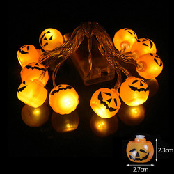 20Led Halloween Pumpkin Ghost Skeletons Bat Eyeball Ornament Festival Bar Home
