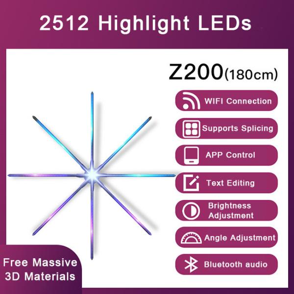 180cm Hologram Fan 3D Hologram Projector Advertising Display For Conferences