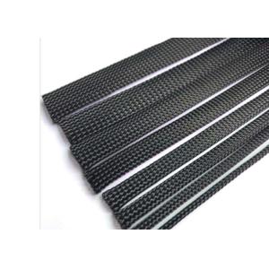 Black Color Braided Electrical Sleeving Pet For Car Wiring Harness Management