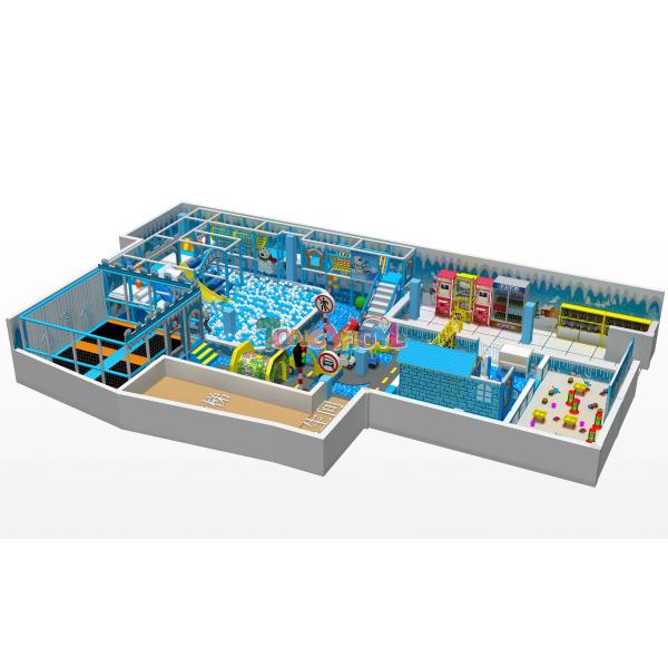 Quality Snow World Indoor Playground  Exciting Arctic Themed Play Equipment For Active Kids wholesale