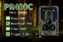 Quality PR400C Hunter Trail Camera 12MP IP54 30FPS Waterproof wholesale