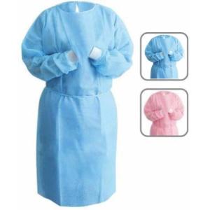 Sterile Disposable Protective Gowns Nonwoven Gowns With Knitted Cuff Medical