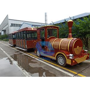 China Amusement Kiddie Train Ride Sightseeing Battery Trackless Train For Kids on sale