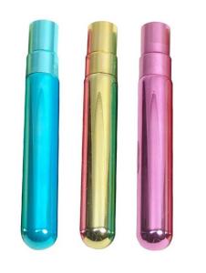 Cheap Refillable UV Glass Tube Bottles 5ml 8ml 10ml Empty Attar Bottles With UV Cap Atomizer for sale