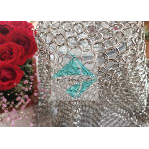 China DIY Handmade Aluminum alloy Light Partitioning Metal Ring Mesh With Electroplating Bronze Color on sale