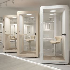 Portable Private Office Booths Small Mobile Phone Booth Adjustable With Steel