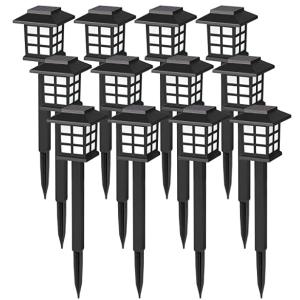 China 12 Pack 38cm 2Volt Waterproof LED Solar Garden Lights on sale