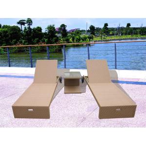 Cheap hotel garden sun lounger rattan chaise lounge for sale