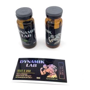 Test 250 Bottle Label 10ml Vial Label Sticker Printing For Injection Oil Glass