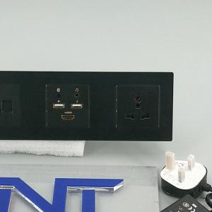 China Multifunctional universal power wall mounted hotel media hub with blue tooth on sale