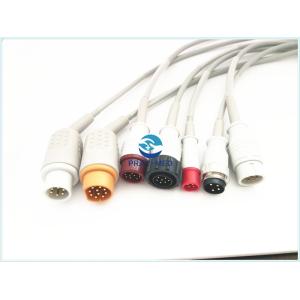 GE Datex Ohmeda Ibp Cable 10 Pin Connector Grey HP Ibp Cable 3M