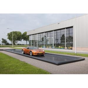 China Black Print Car Wash Mats Water Containment Inflatable Wash Pads / Water Collector on sale