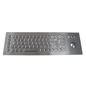 IP67 Panel Mounted Keyboard 74 Keys 400DPI With Mechanical Trackball
